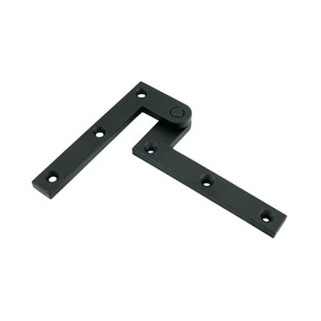 Patioplus 4.37 x 0.62 x 1.87 in. Solid Brass Pivot Hinge, Black PA3232706